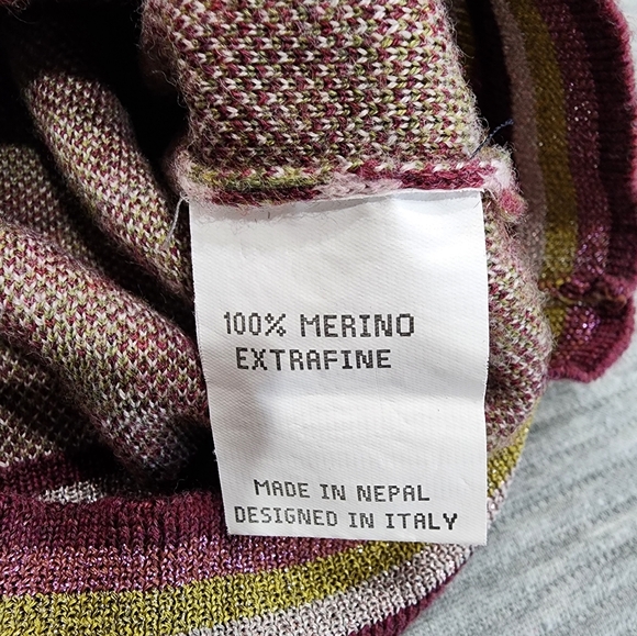 Anthropology Happy Sheep V Neck L/S Sweater NWOT VERY Warm - Picture 2 of 4